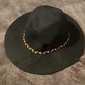 Black wool hat